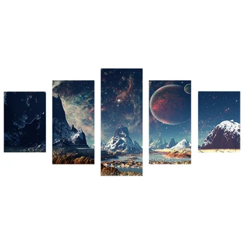 

DIY 5D Diamond Painting Embroidery Cross Crafts Stitch Kit Home Decor Landscape Five-Part Diamond Drawing Art