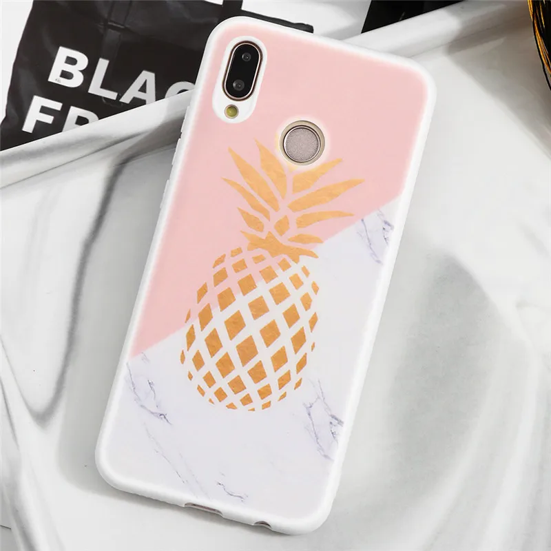 Зимние новые мраморные матовые задние чехлы для huawei P20 P9 P10 P30 Lite Pro P Smart Z Y5 Y9 Prime чехол геометрический ананас - Цвет: bldls