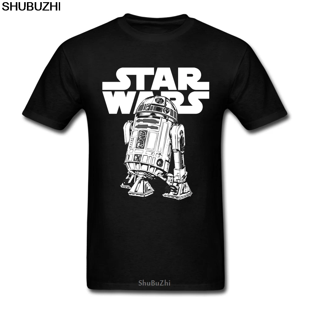 Классическая футболка R2D2, Звездные войны, мужские летние футболки из хлопка с графическим принтом, для взрослых, новейшая одежда размера плюс, крутая футболка для нормальных парней