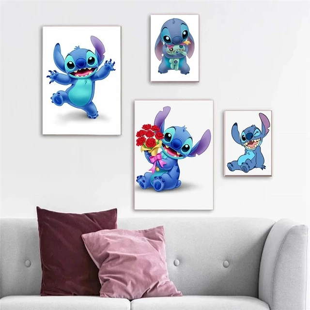 Canvas Painting Disney Cartoon charters Lilo & Stitch Gifts Home Decoration  Wall Art Posters Prints Bedroom Kids Room Decor - AliExpress