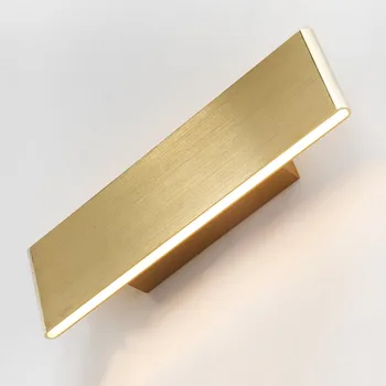 

Nordic Style Led Wall Lamp Aluminum/acrylic Gold Color Modern Wall Lighting Luminaire Bedroom Bedside Light Sconces Decoration