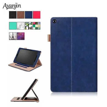 

Case For Amazon Kindle Fire HD 10 HD10 2019/2017/2015 Ultra Slim Magnetic PU Leather Folding Cover for Fire Hd 10 2019 Case+Pen