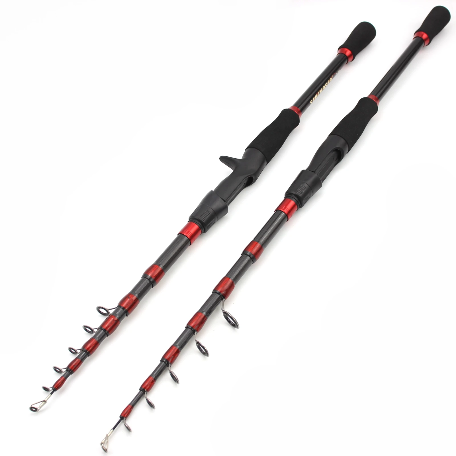 SIECHI Telescopic Fishing Rod Ultralight Weight Spinning/Casting