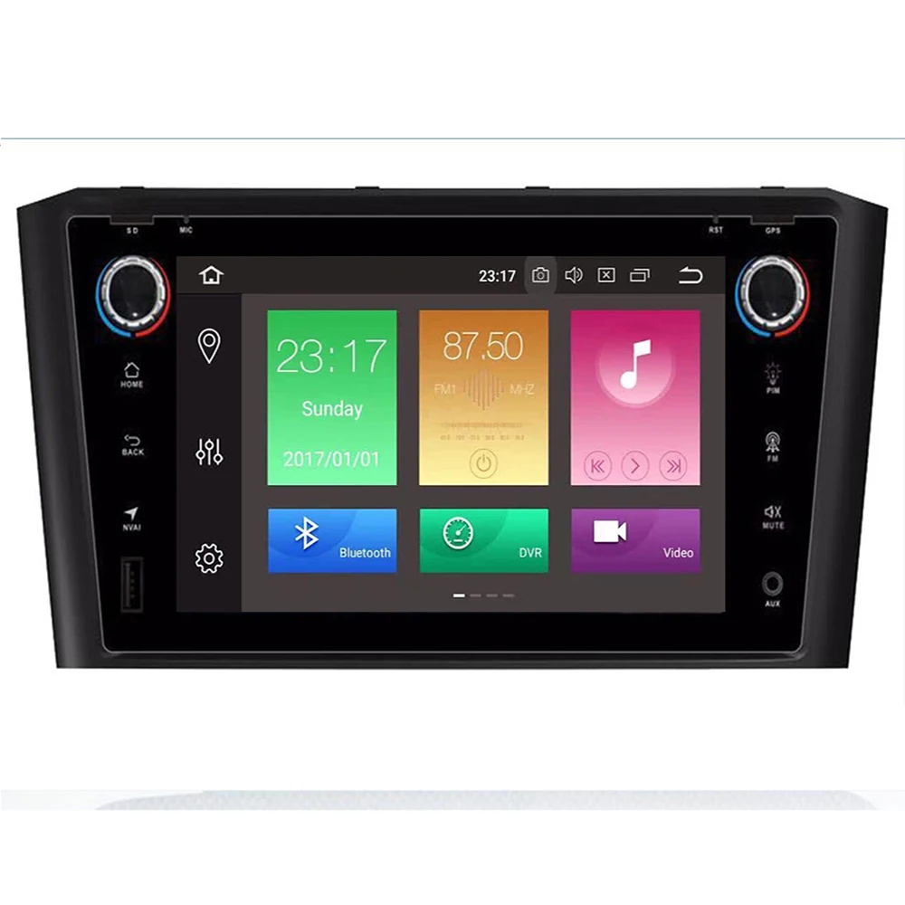 cheap Android 9.0 4+64 Car DVD Stereo Multimedia Headunit Auto Radio GPS Navigation Video Audio For Black Toyota Avensis T25 2003 2008