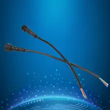 10 Pairs Power Verbindung Kabel 4Pin Schwarz Farbe Wasserdichten Stecker Jack Für LED IP16(China)