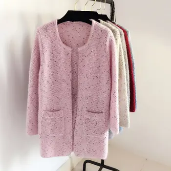 

Women Loose Cardigans Fashion Knitted Sweater Autumn Winter Female Long Cardigan