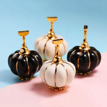 

1 set Pumpkin Shape Magnetic False Nail Display Holder Nail Practice Training Display Stand Manicure Nails Showing Shelf Tools