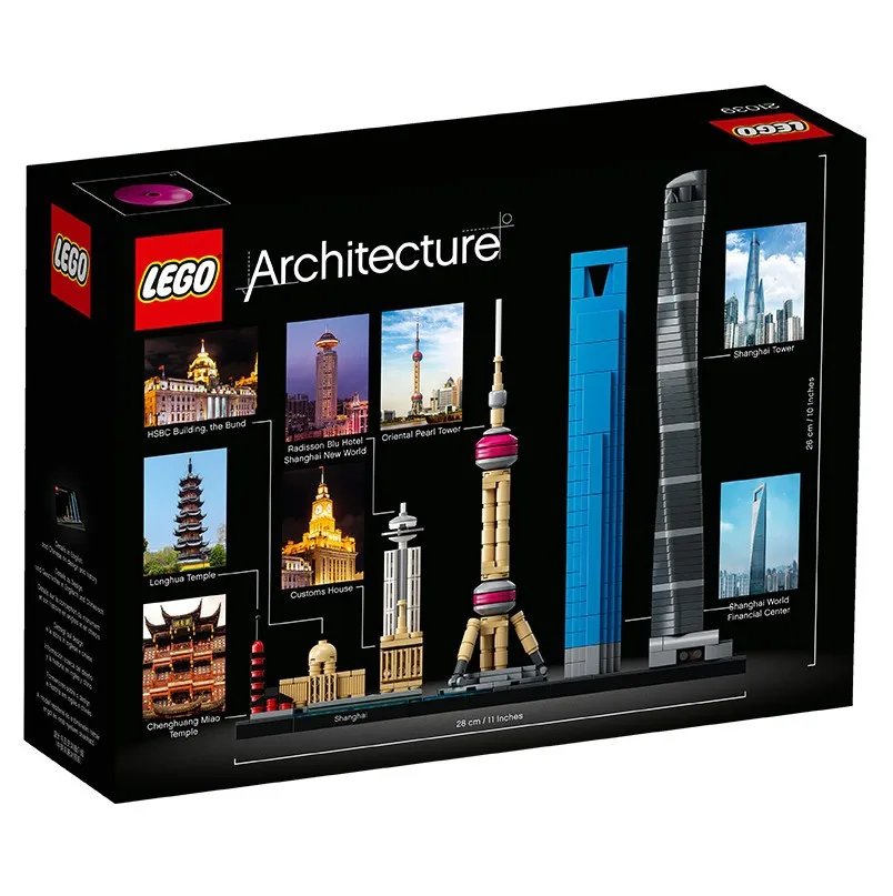 

LEGO Architecture Series 21039 Skyline Shanghai Building Blocks Toy