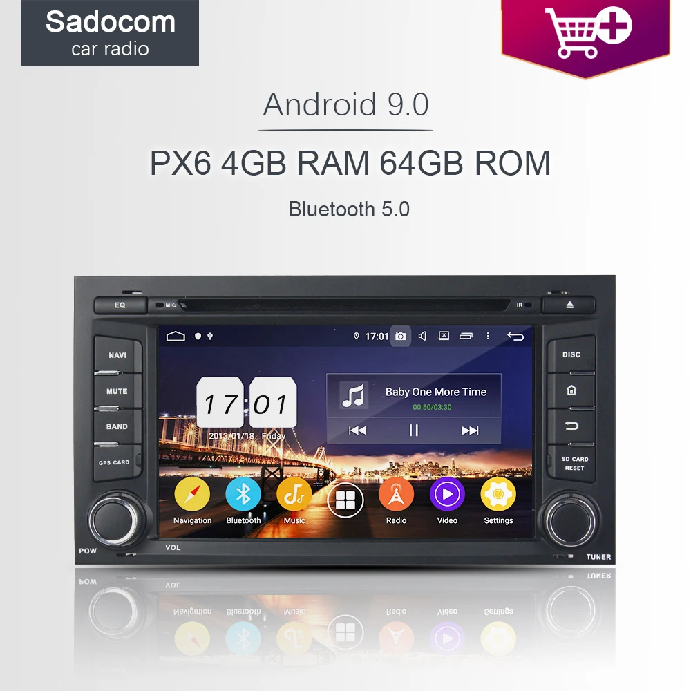 DSP PX6 HD TDA7851 Android 9 0 4 Гб ОЗУ 8 ядер 64 ПЗУ автомобильный dvd плеер gps RDS Авторадио wifi Bluetooth