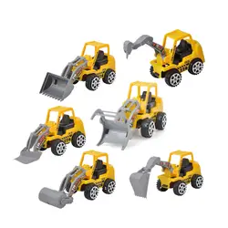 Детские игрушки мини-строительная машина автомобили-погрузчик, бульдозер дорожный роликовый экскаватор самосвал трактор игрушки для