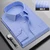 Men Shirt Male Dress Shirts Striped Men's Casual Long Sleeve Business Formal Plaid Shirt camisa social 19