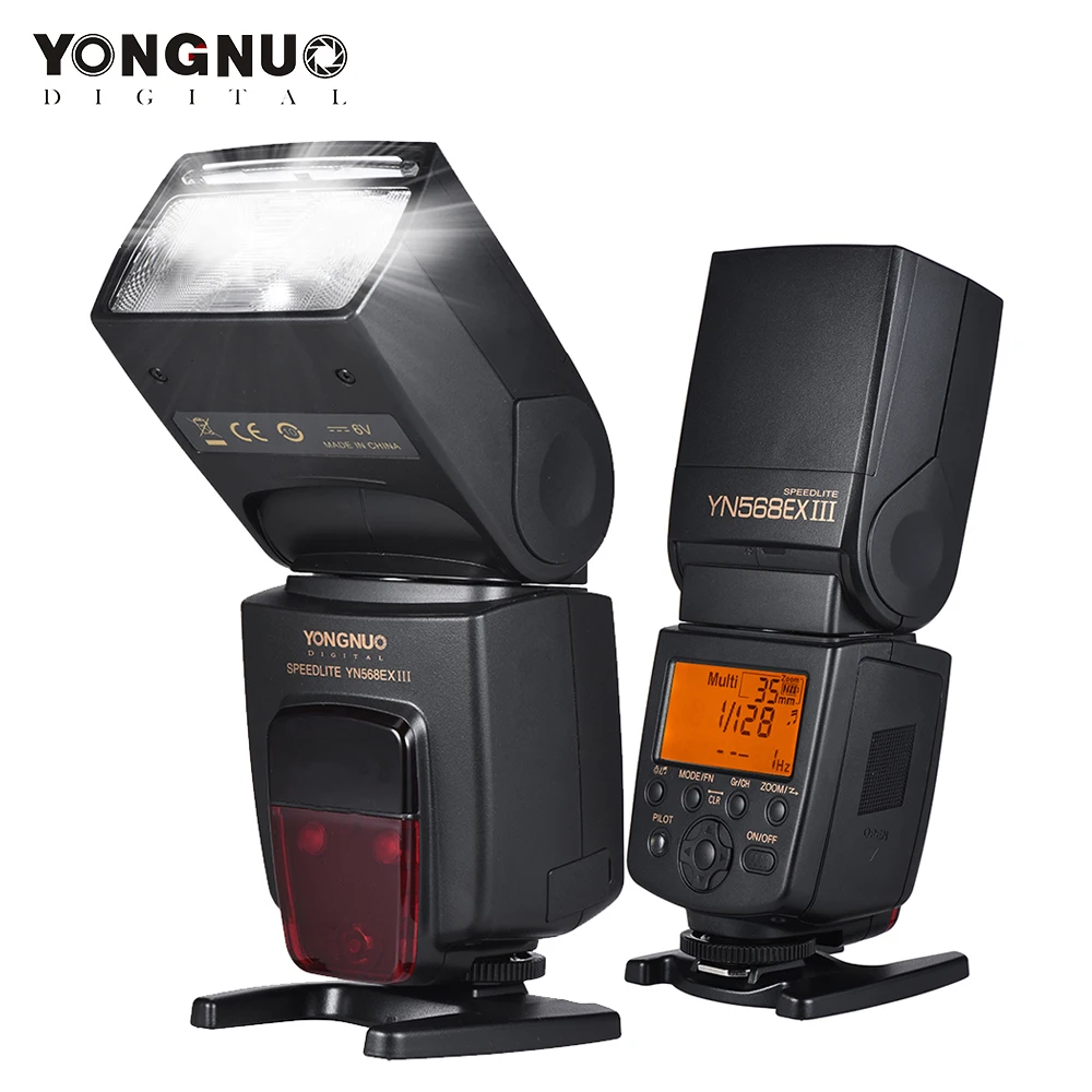 YONGNUO YN568EX YN-568EX III ttl Беспроводная HSS для Canon 1100d 650d 600d Nikon DSLR камера совместима с YONGNUO с бесплатными подарками