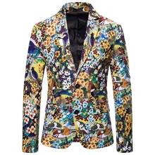 Модный мужской весенний пиджак с двумя пуговицами, жаккардовый Серебряный Блейзер, повседневный стиль, приталенный пиджак размера плюс 9,27