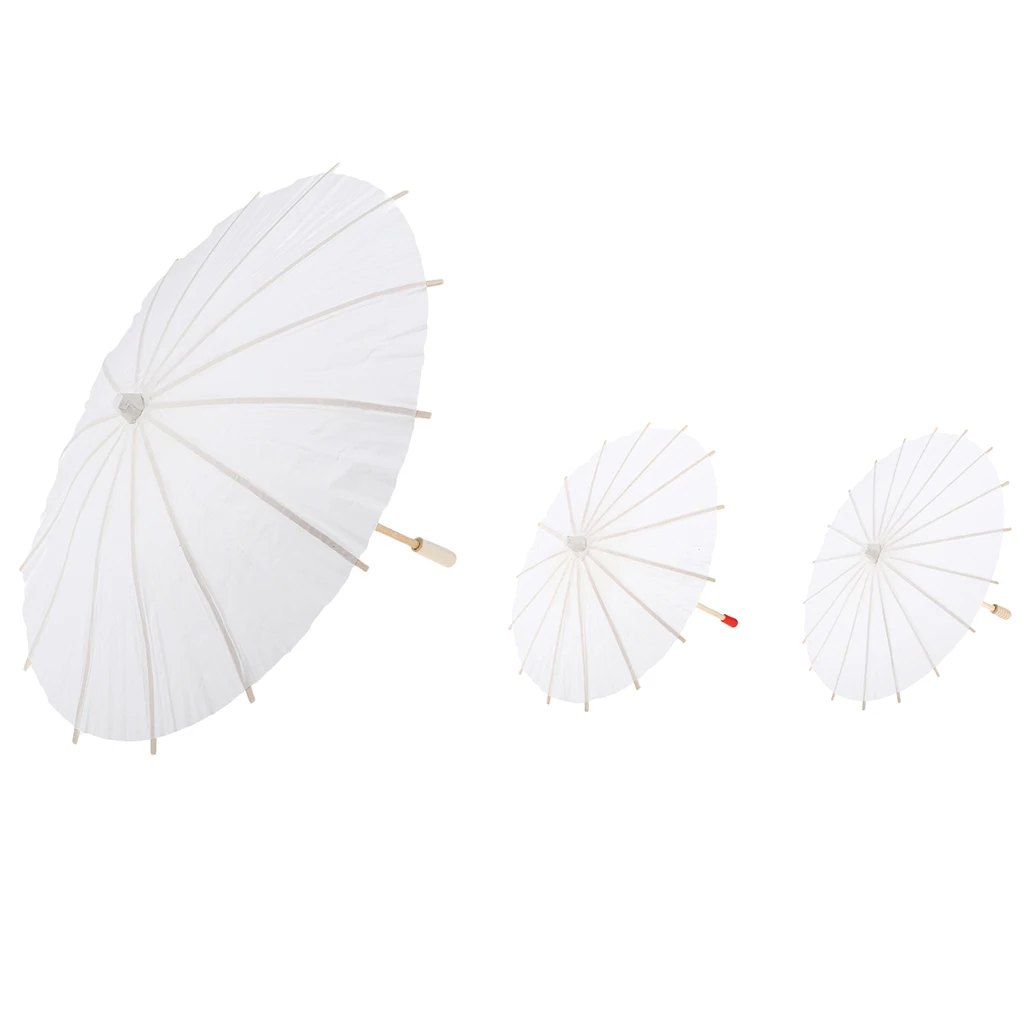 Party Supplies Mini Paper Parasol Umbrellas Blank DIY Creative Craft Umbrella Graffiti Kids Toys | Дом и сад