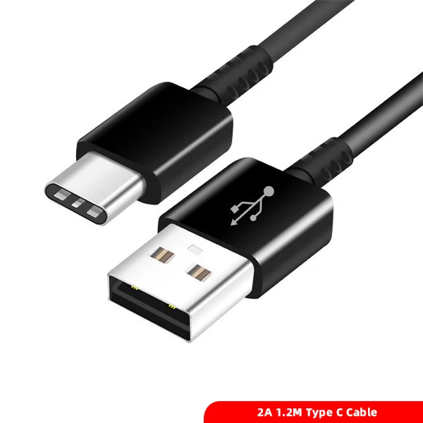 USB C для samsung S8 S9 plus Originele быстрое зарядное устройство 1,2 м usb type C кабель адаптер для путешествий EU/US Note8 S9 S8 C5 c7 C9 pro устройства - Тип штекера: 1.2m Cable
