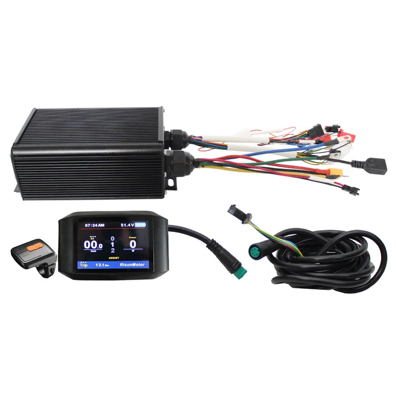 Discount Ebike Exclusive Customized  48V 60V 72V 1500-2200W Programmable 45A Controller Reg Function With Color 750C Display 0