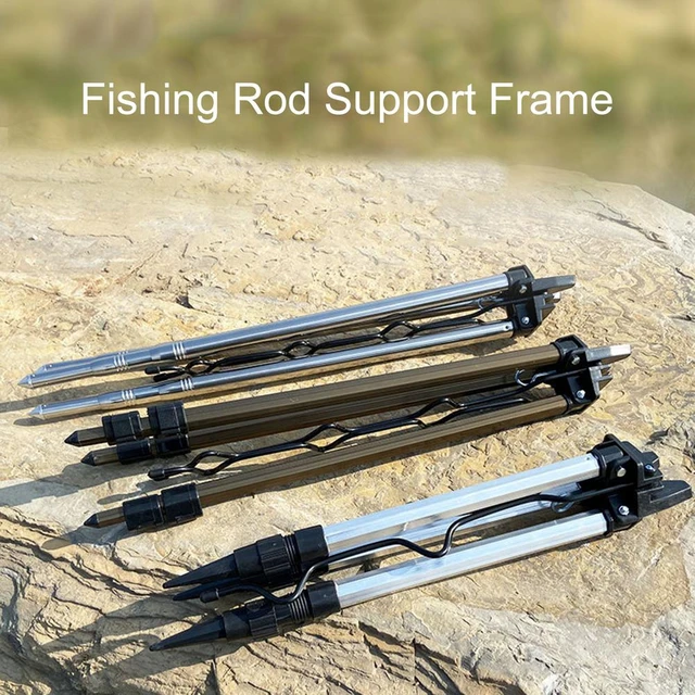 Telescopic Tripod Fishing Rod Support Frame Aluminum Alloy Fishing Support Rod  Holder Adjustable Hanger Fish Tackle Bracket Rack - AliExpress
