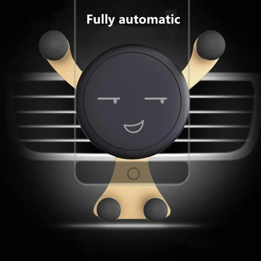 

Air Vent Phone Holder Universal Face Bracket Car Mobile Phone Holder Air Vent Mount Triangle design Gravity Stand Phone GPS