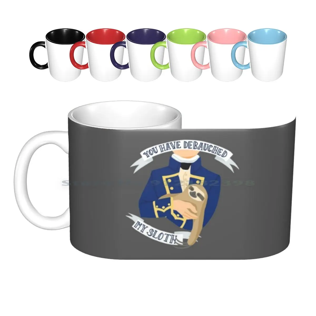 "Hai Impresso My Bradipo" Aubreyad Design Tazze In Ceramica Tazze Da Caffè Tazza Da Tè Al Latte Aubreyad Master E Commander Cinema Pop
