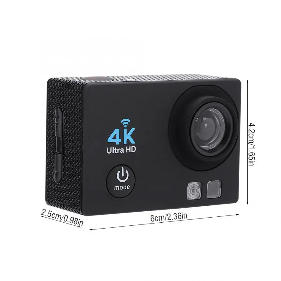 4K открытый Wifi Водонепроницаемый Ultra HD высокой четкости Спортивная экшн-камера DV с контроллером для дайвинга запись на открытом воздухе езда