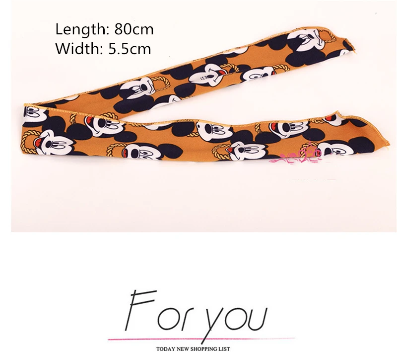 Повязка на голову с ушами Микки для девочек милый головной убор в стиле ретро