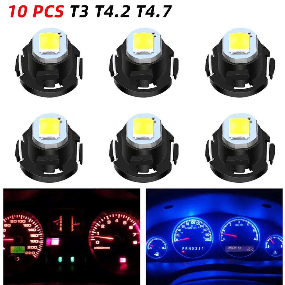 10 шт. автомобильные светодиодсветодиодный лампы T3 T4.2 T4.7 3030SMD|Сигнальная лампа| |