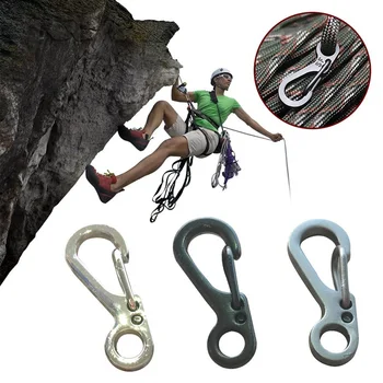 

Aluminium Alloy Carabiner D-Ring Key Chain Clip Camping Keyring Snap Hook Outdoor Travel Kit Tool