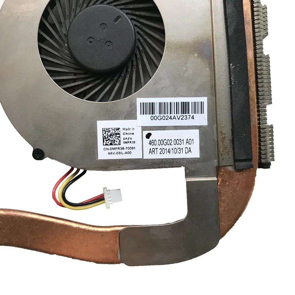 Для Dell 3442 3443 3441 3542 ноутбук охлаждающий радиатор вентилятор CN-0MFR38 0MFR38 протестированный Быстрая