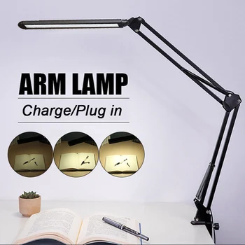 

LED Clip Booklight Book Lamp Flexible Adjustable Long Arm 28LED Home Decor Sensitive Light Gooseneck Reading Light