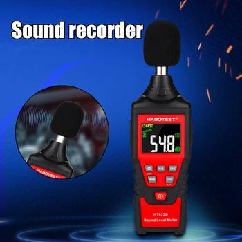 

Handheld Sound Level Test Tool Noise Meter Decibel Test with Backlight Digital Display HT622B VJ-Drop