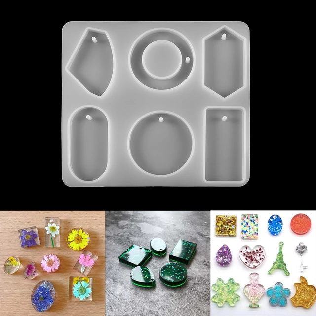 Silicone Pendant Mold For Resin Acrylic Jewelry Tools Earring Pendant Resin  Mold - AliExpress