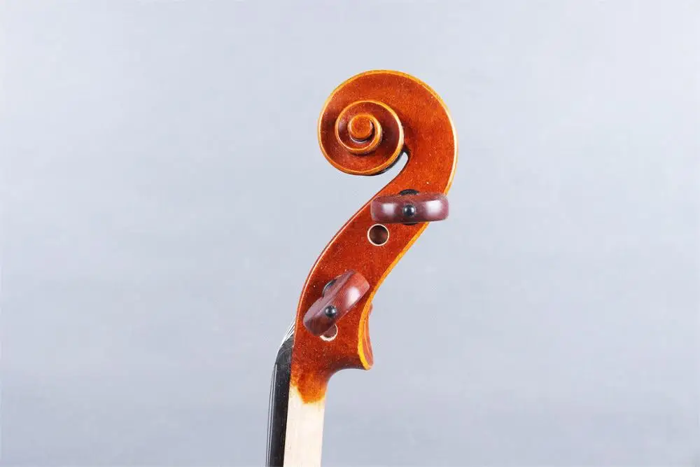 Мастер скрипки 4/4 тигровый клен ручной работы Stradivari Скрипка чехол Лук#414