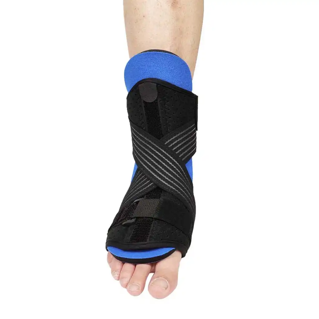 adjustable drop foot cross orthotic support brace