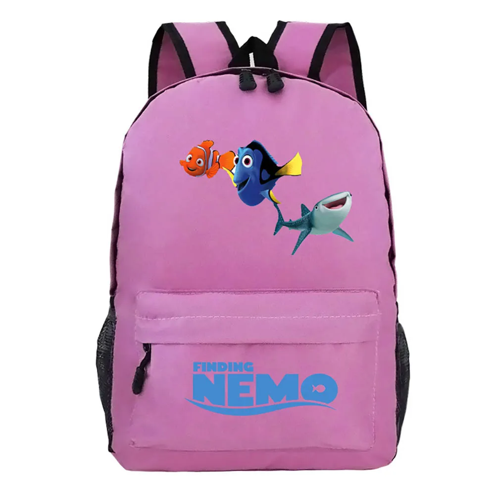 2021 New Disney Finding Nemo Printed School Bag Cartoon Pattern Student Backpack Travel Bag Computer Bag Kid Student School Bags