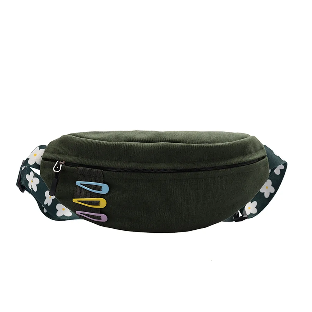Женская сумка nerka Fanny Pack полотняная поясная сумка Милая шпилька для волос пояс кошелек сумка Harajuku сумка через плечо для женщин нагрудные сумки nerka damска