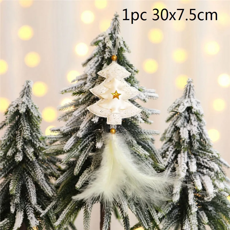 L 30x7.5cm 1/4 шт./партия, Симпатичные рождественские украшения Ангел подвеска плюшевая кукла нежные подарки украшения рождественской елки рождественские украшения для дома - Цвет: L 30x7.5cm