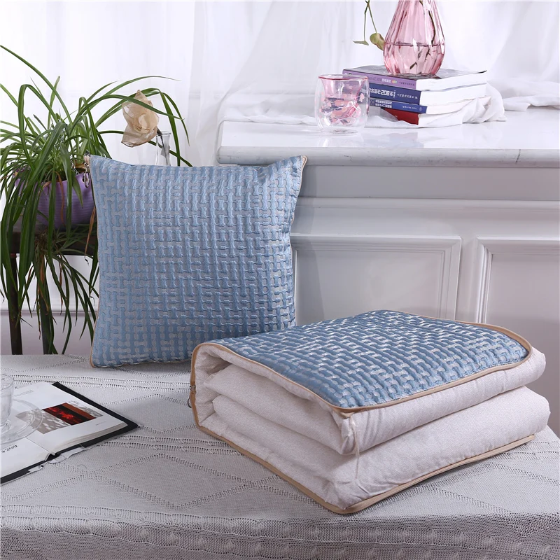High-grade pillow quilt dual purpose, Car purpose Cushion Office Nap Pillow Folding Blanket Sofa Pillow Air Conditioning Quilt