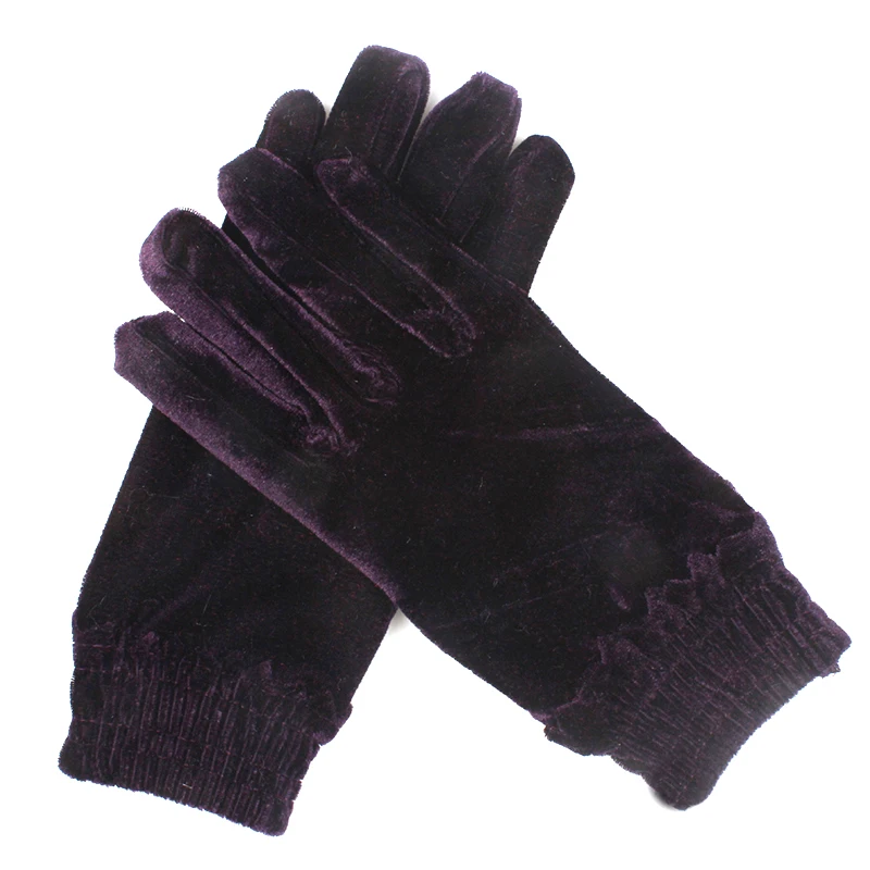 Модные Элегантные Перчатки женские бархатные шерстяные перчатки для сенсорного экрана женские зимние теплые кожаные перчатки на весь палец леопардовые наручные перчатки