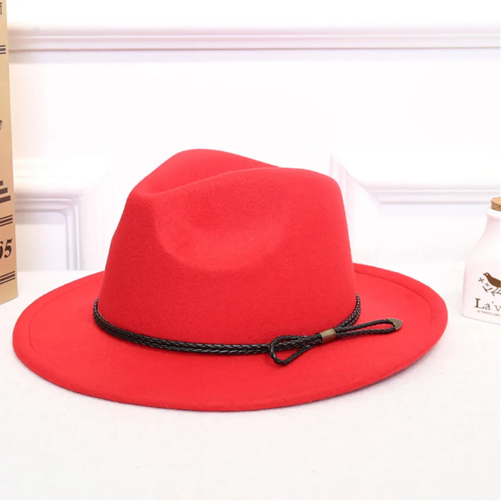 Стильный бар для женщин и мужчин Шерсть Войлок водоотталкивающий Outback фетровые шляпы с широкими полями Гангстер Трилби фетровые джазовые шляпы сомбреро