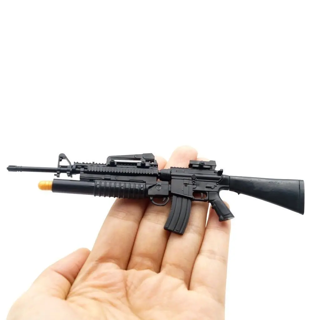 

1: 6-1/6 Scale M16A4 Assembled Gun Model Chicken Gunslinger Model Educational Hands Assembling Military Model
