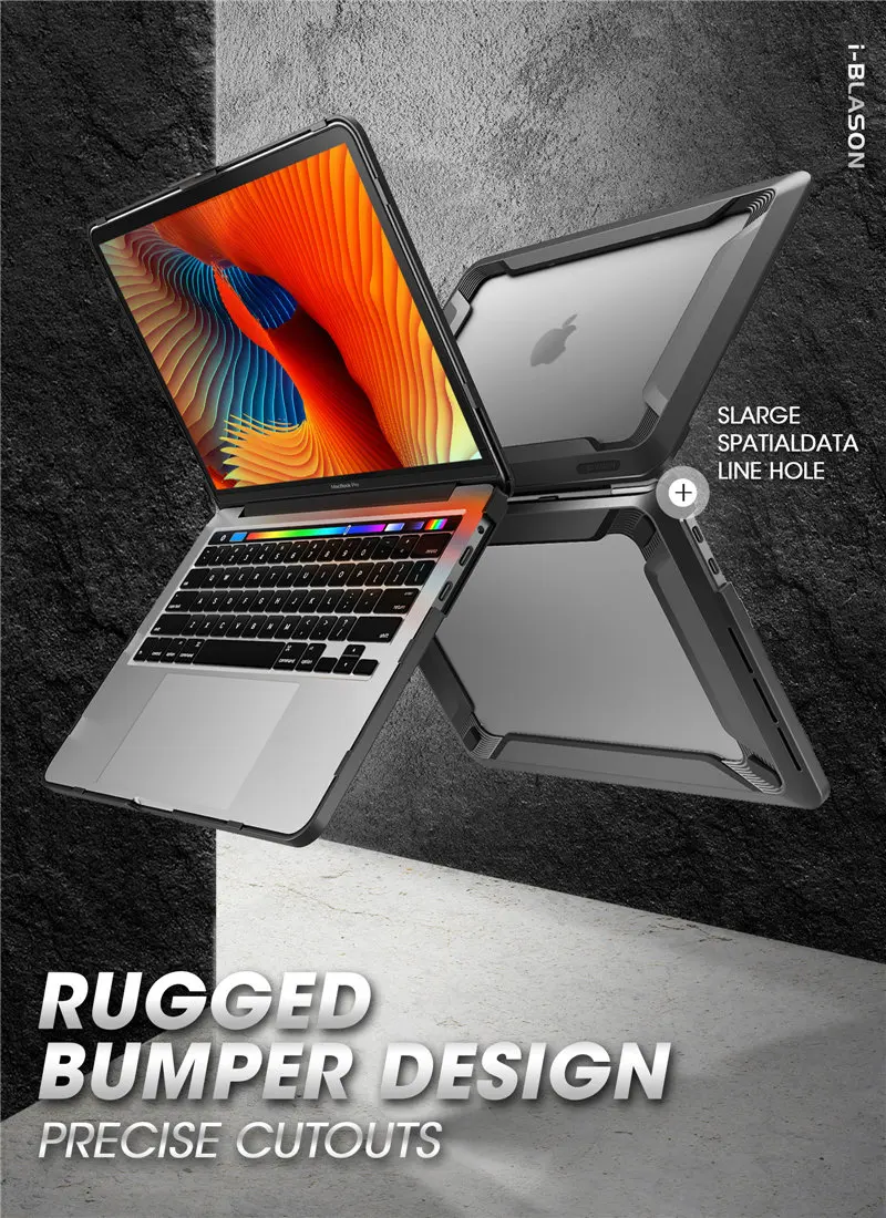 Для MacBook Pro 16 чехол() сверхпрочный противоударный чехол с ТПУ бампер для нового MacBook Pro 16 дюймов с сенсорной панелью и сенсорным ID