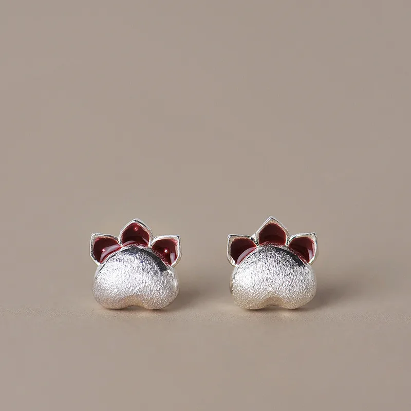 Серьги гвоздики в виде кошачьей лапы|Серьги-гвоздики| |