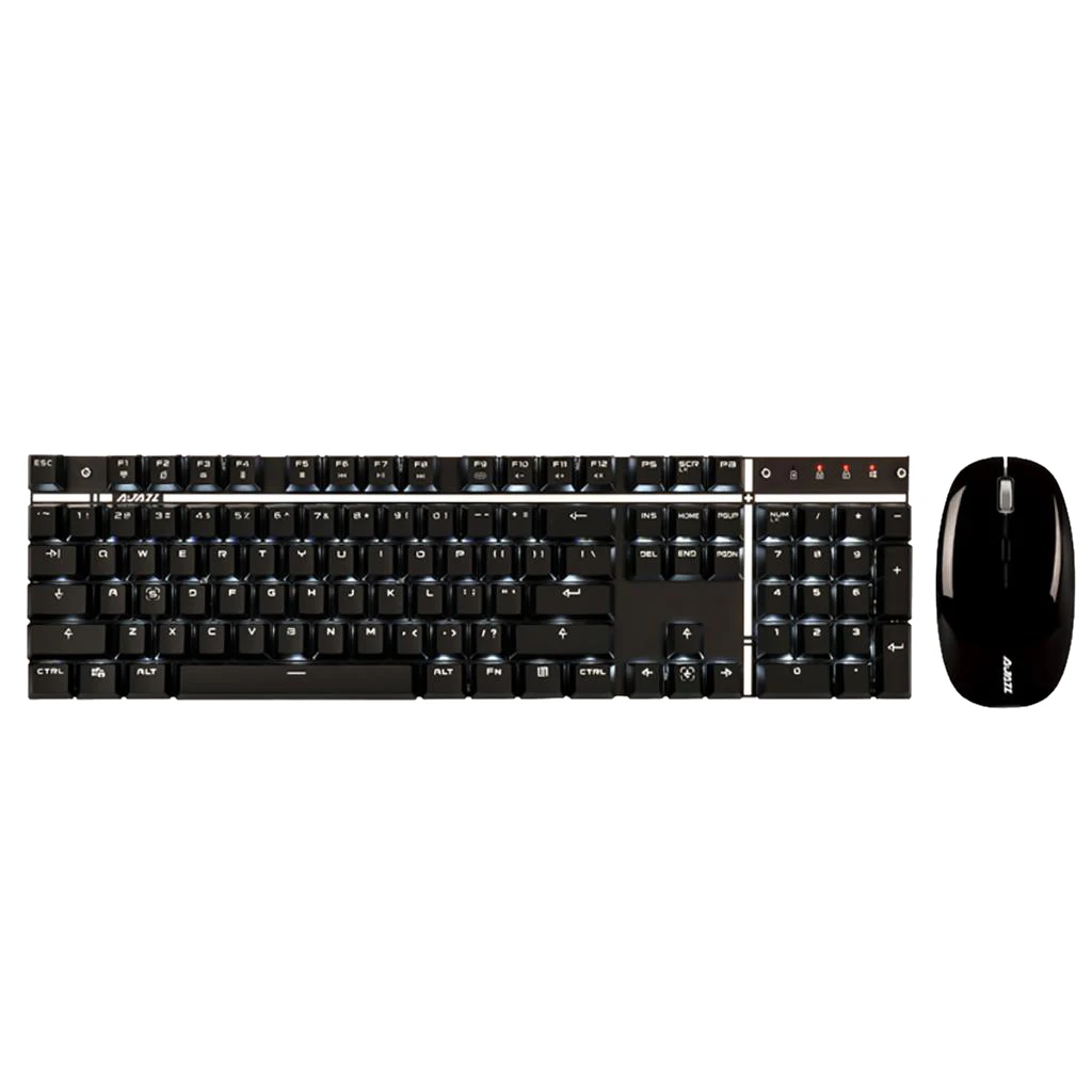 2.4Ghz Wireless LED Keyboard and Cordless Mouse Combo for PC Laptop Computer Desktop Ergonomic LED Backlight Mouse Keyboard