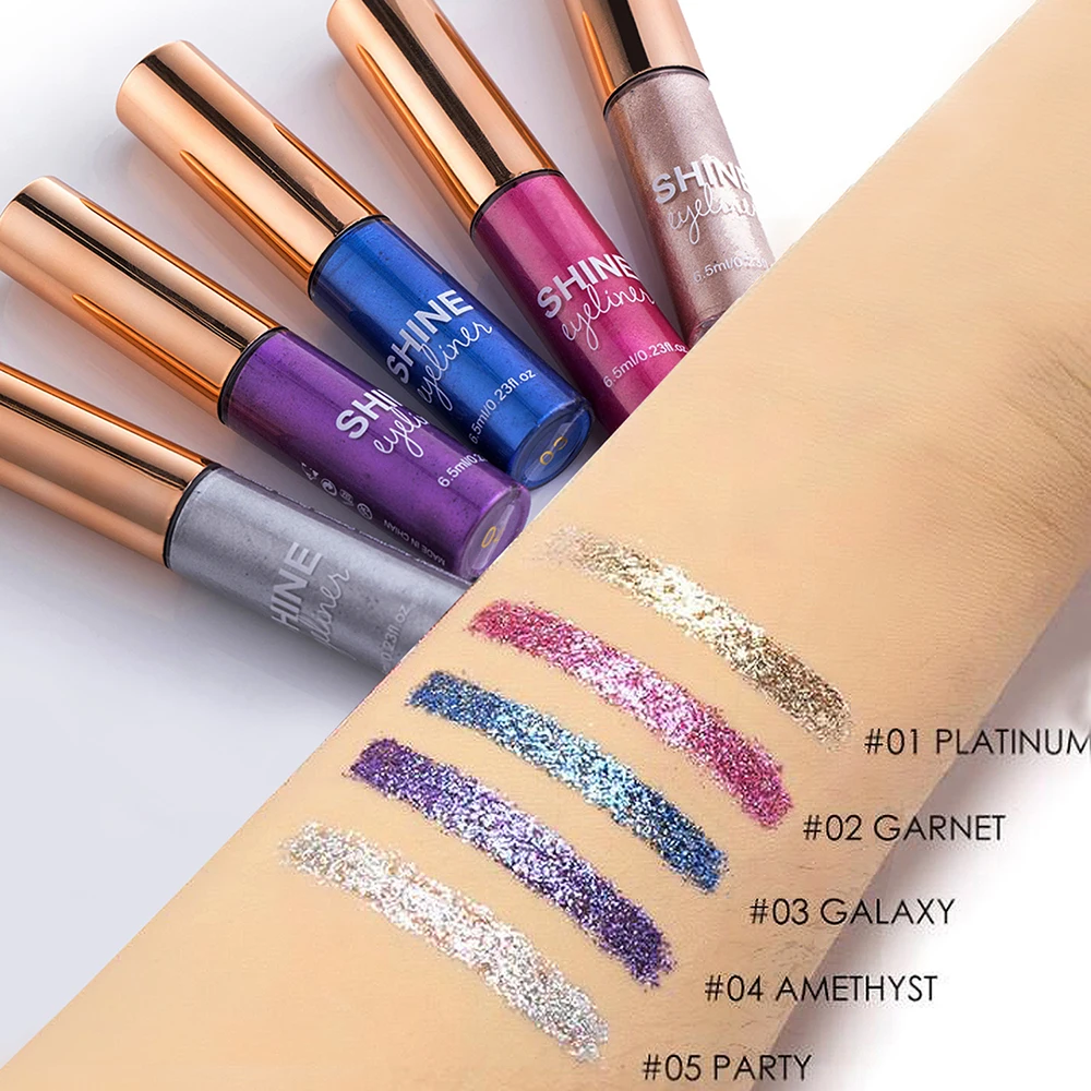 

PERALICE Sparking Pearl Eyeliner Liquid Enbellish Eyes Waterproof Anti Smudge Not Easy To Decolorize Sweatproof Fashion Shine