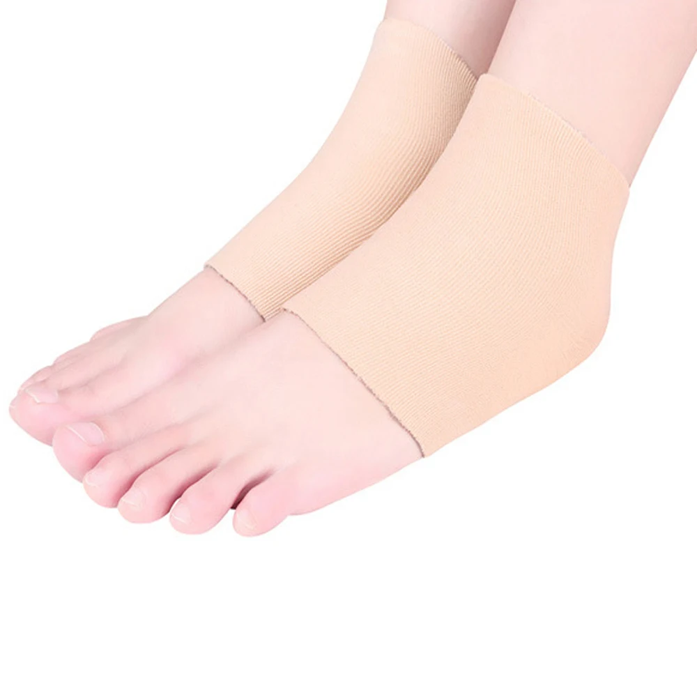2Pcs Delicate Silicone Moisturizing Gel Heel Socks Like Cracked Foot Skin Care Protector Feet Massager Foot Pain Relief Z28201