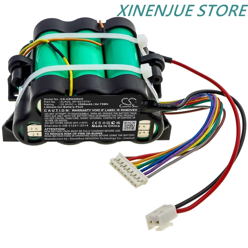 Vacuum Cleaner Battery 25.9V/2500mAh XLR25,5519210741 for De Longhi  Colombina XLR25LE.GY,XLR25LM.BL,XLR25LM.GY|Digital Batteries| - AliExpress