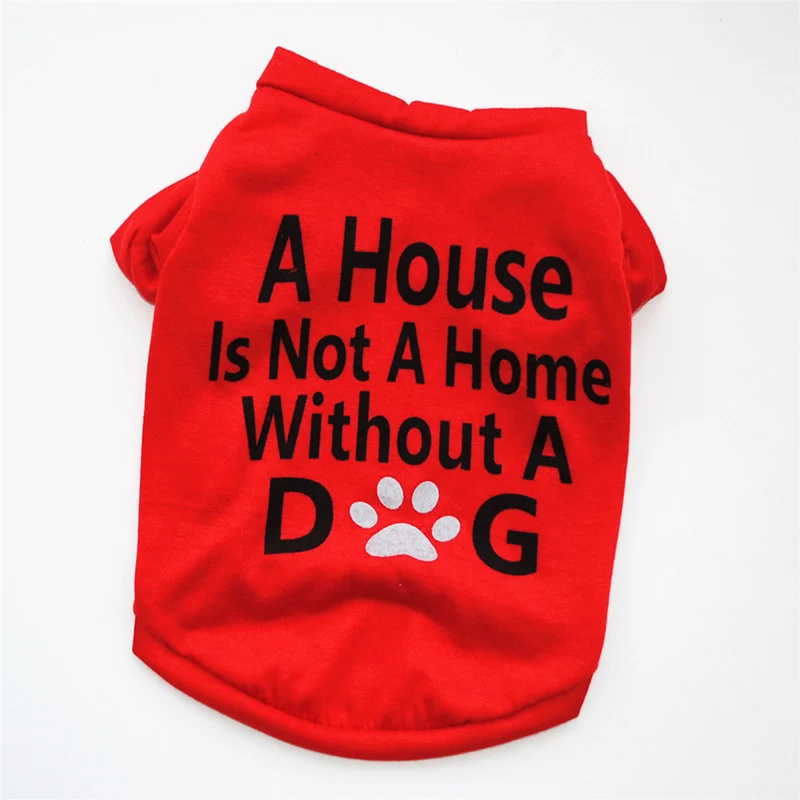 

Chic Dog Clothes For Small Dogs Puppy Chihuahua Pomeranian Pet Coat Shirts Letter Print Dog Coat Soft Cotton Pet ropa perro