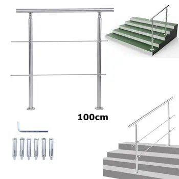 

Yonntech stair railing railing hand rail balcony railing kit with crossbar