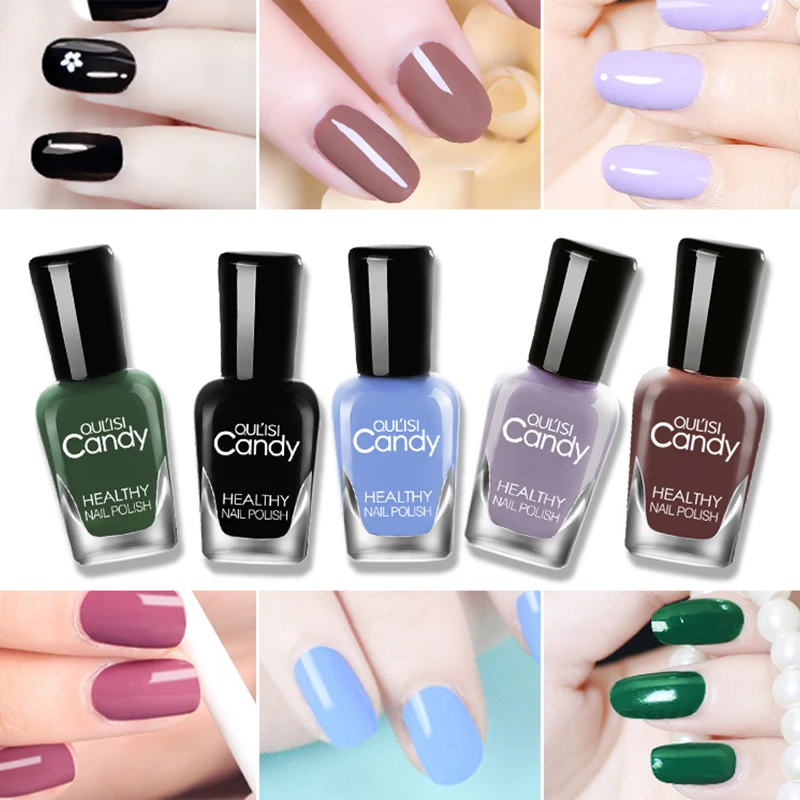 

Nail Polish Candy Nude Gray Green Glitter Pearl Nail Art Varnish Water-based Manicure Lacquer Pure Jelly Gel Nail Polish