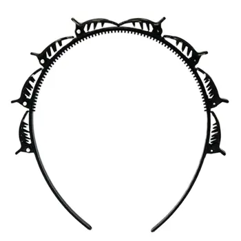 

Fashionable Korean Multi-Layer Hollow Woven Bangs Headband Head Buckle Partition Clip Hair Band Hair Clip Hair Accessories tool